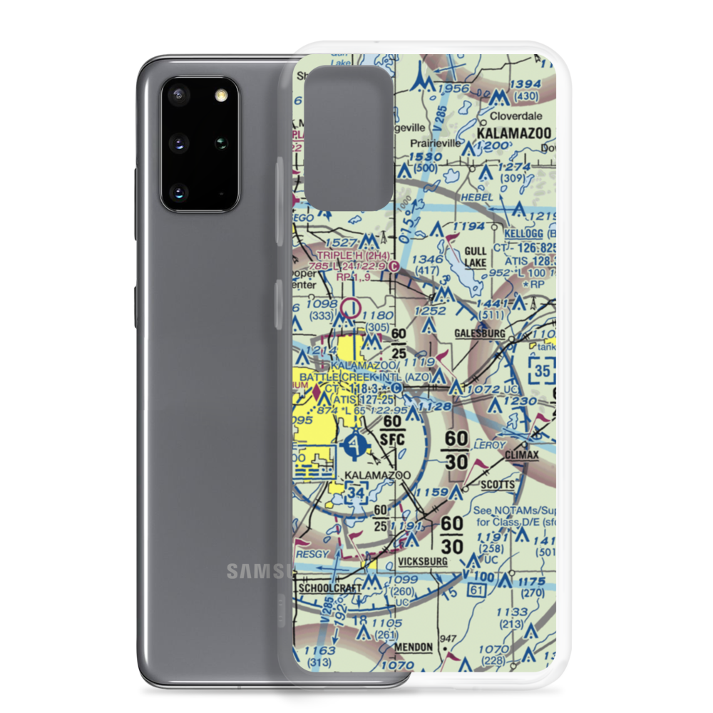 Larry D Boven Airport (2MI3) VFR Sectional Samsung Case Samsung Galaxy S20 Plus model shown