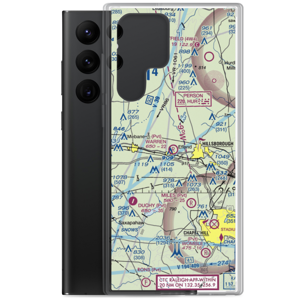 Larry F Warren Field (29NC) VFR Sectional Samsung Case Samsung Galaxy S22 Ultra model shown
