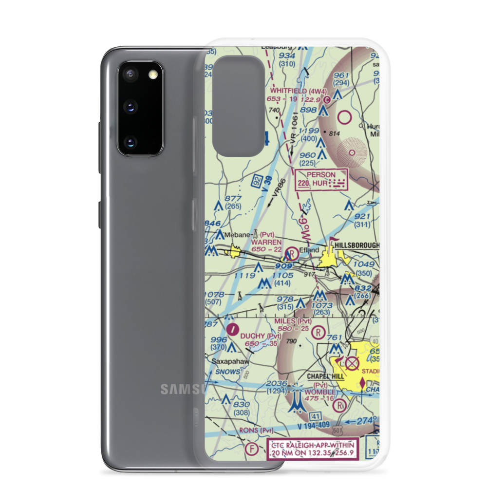 Larry F Warren Field (29NC) VFR Sectional Samsung Case Samsung Galaxy S20 model shown