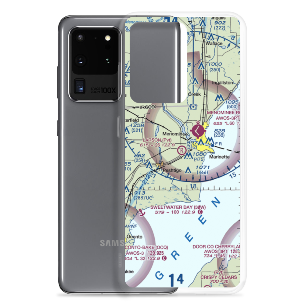 Larson Airport (5WI4) VFR Sectional Samsung Case Samsung Galaxy S20 Ultra model shown