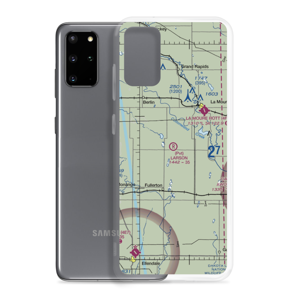 Larson Airport (6ND2) VFR Sectional Samsung Case Samsung Galaxy S20 Plus model shown