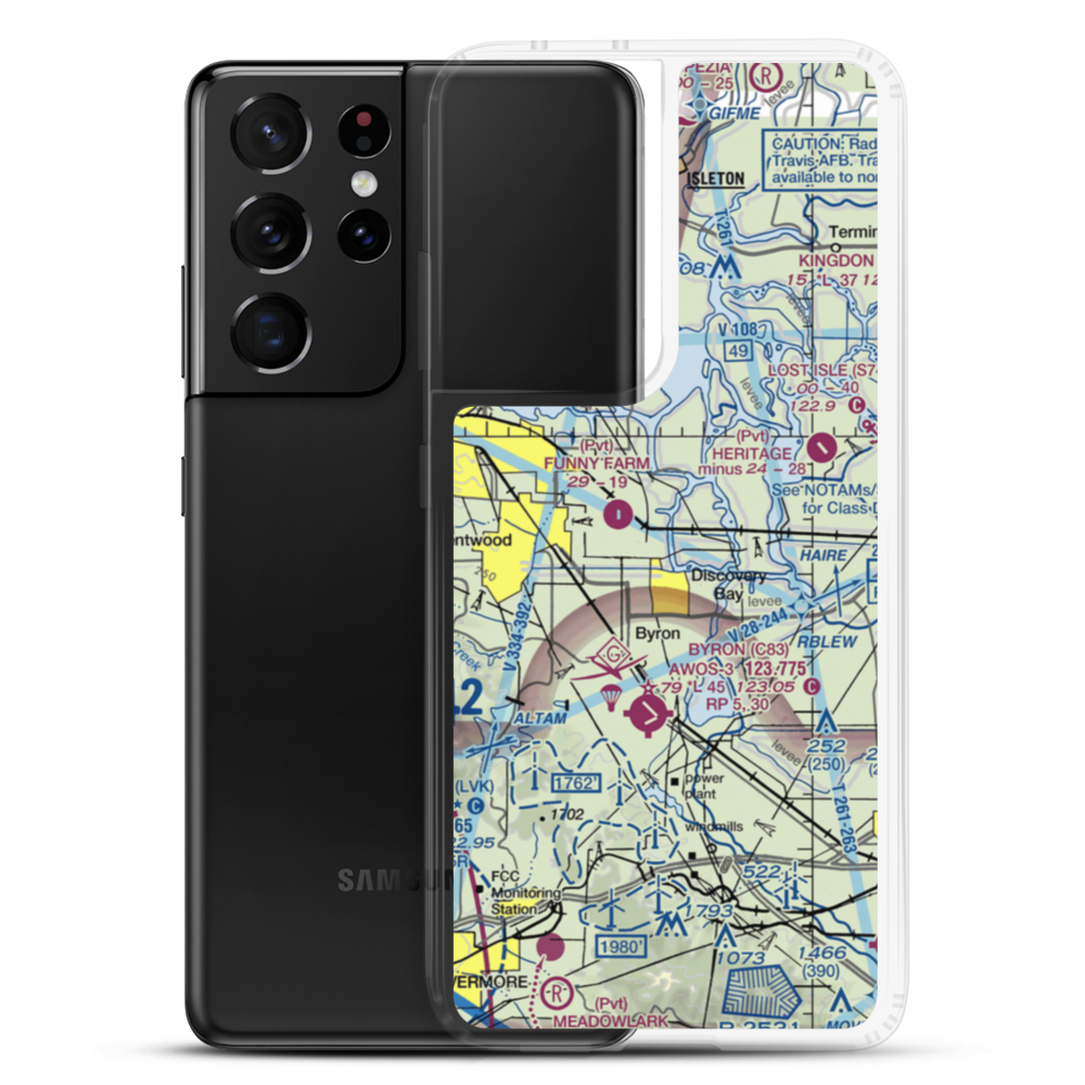 Las Serpientes Airport (CN19) VFR Sectional Samsung Case Samsung Galaxy S21 Ultra model shown