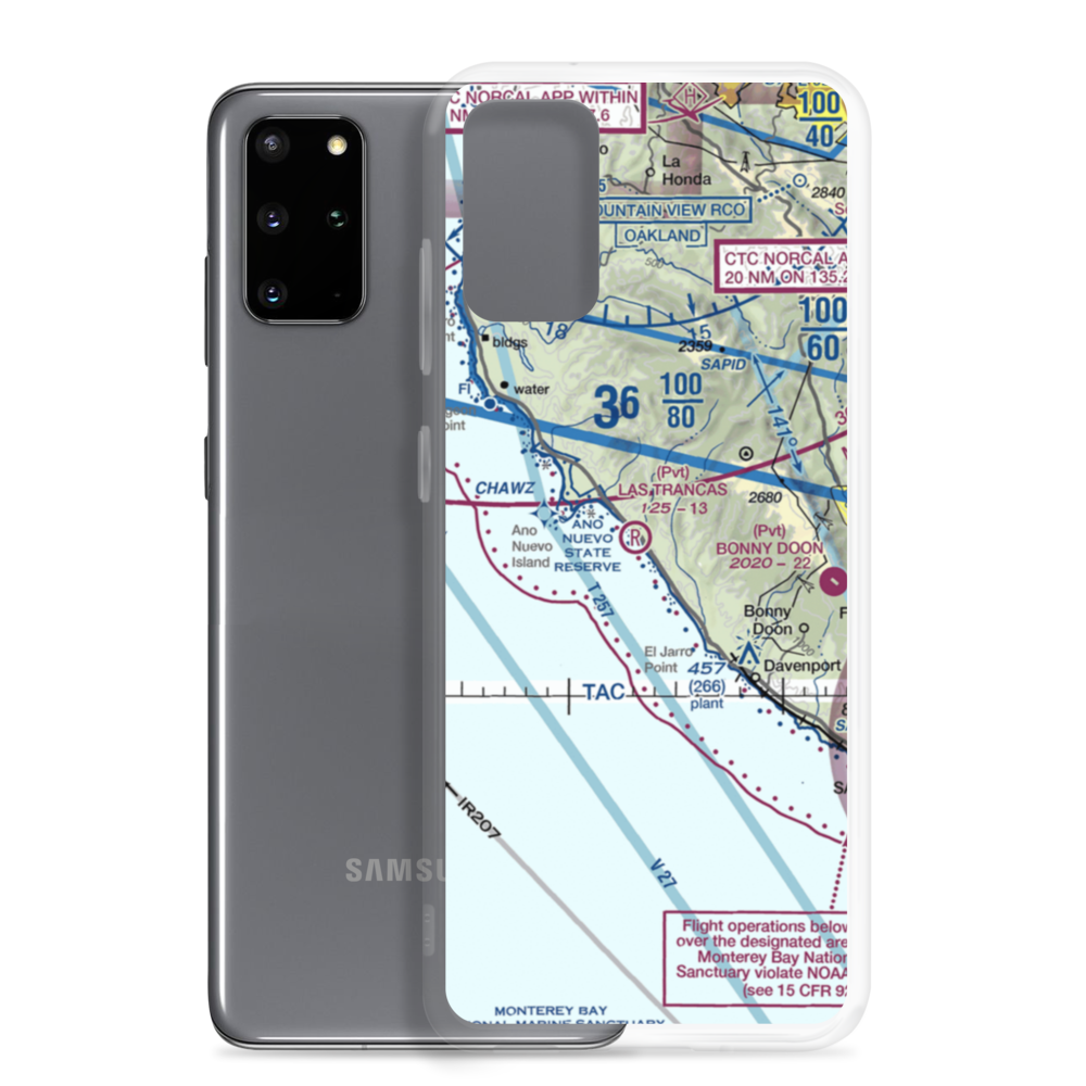 Las Trancas Airport (17CL) VFR Sectional Samsung Case Samsung Galaxy S20 Plus model shown