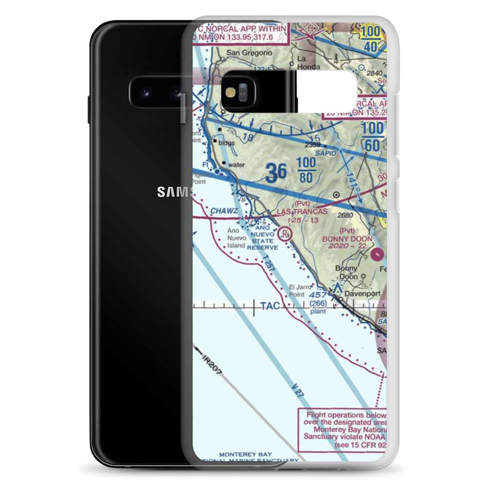 Las Trancas Airport (17CL) VFR Sectional Samsung Case Samsung Galaxy S10+ model shown