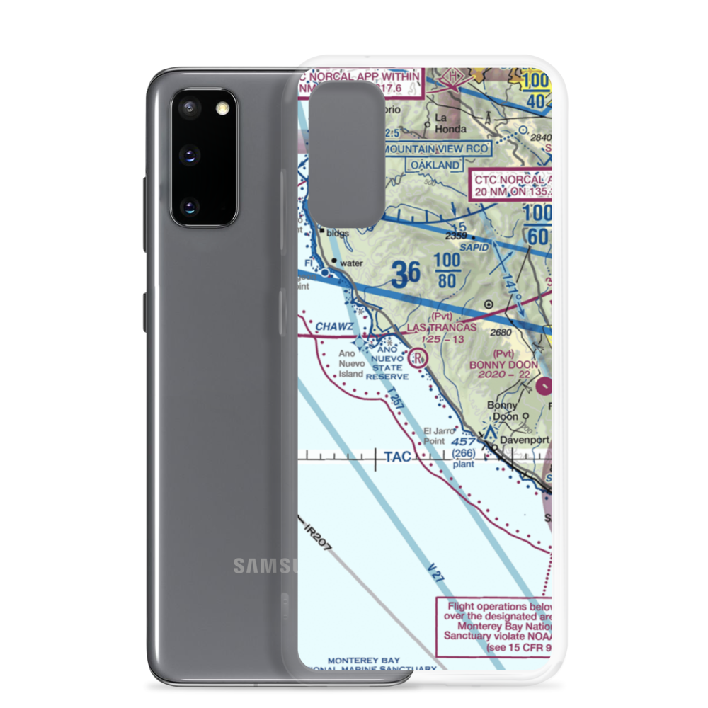 Las Trancas Airport (17CL) VFR Sectional Samsung Case Samsung Galaxy S20 model shown