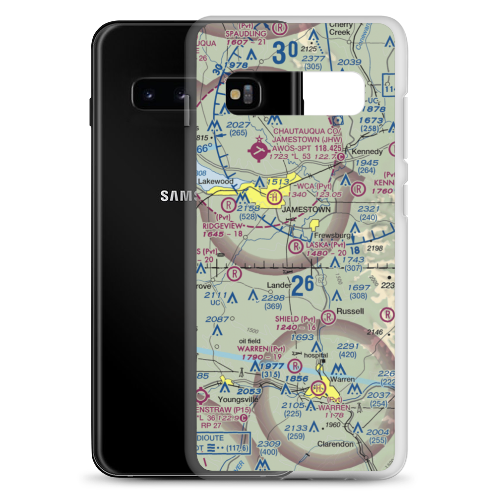 Laska Airport (3NK4) VFR Sectional Samsung Case Samsung Galaxy S10+ model shown
