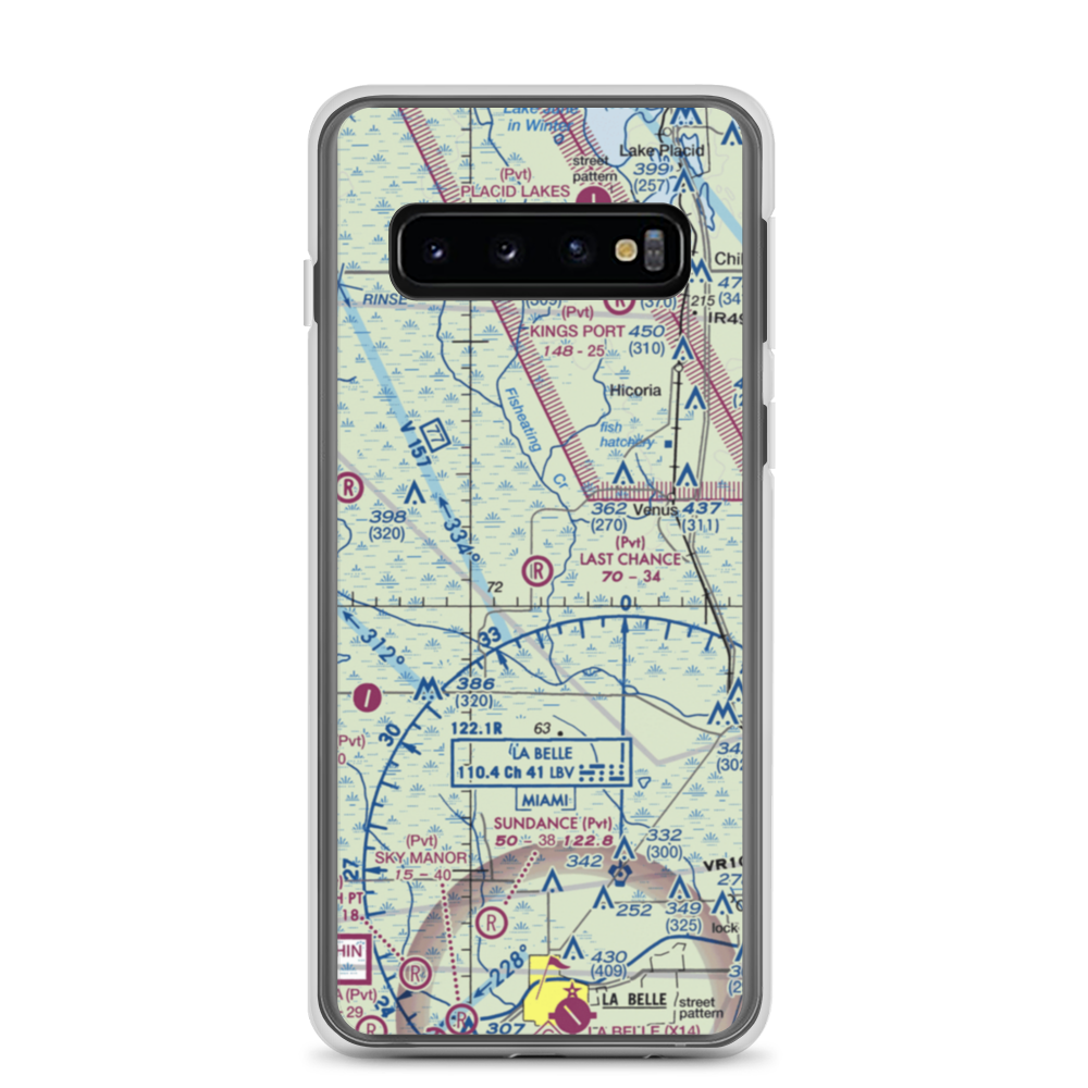 Last Chance Ranch Airport (3FD0) VFR Sectional Samsung Case Samsung Galaxy S10 model shown