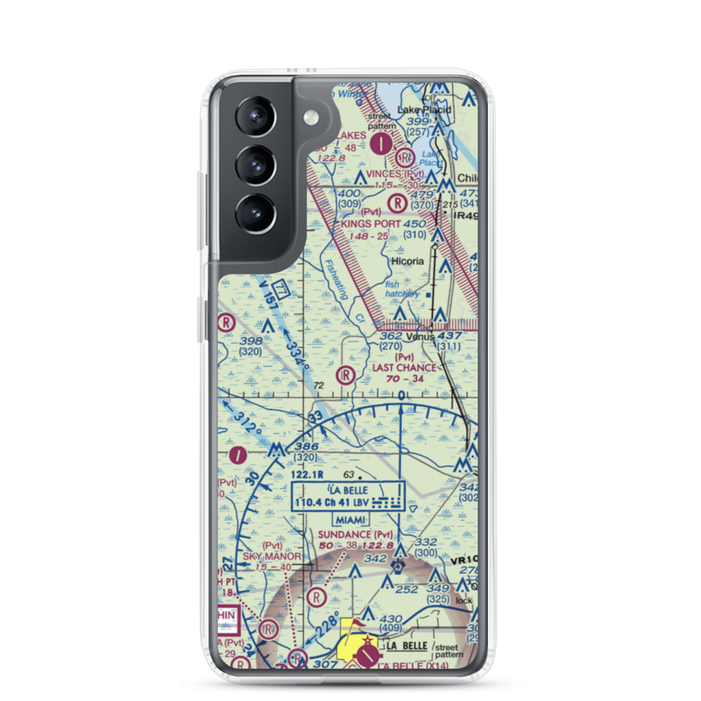 Last Chance Ranch Airport (3FD0) VFR Sectional Samsung Case Samsung Galaxy S21 model shown