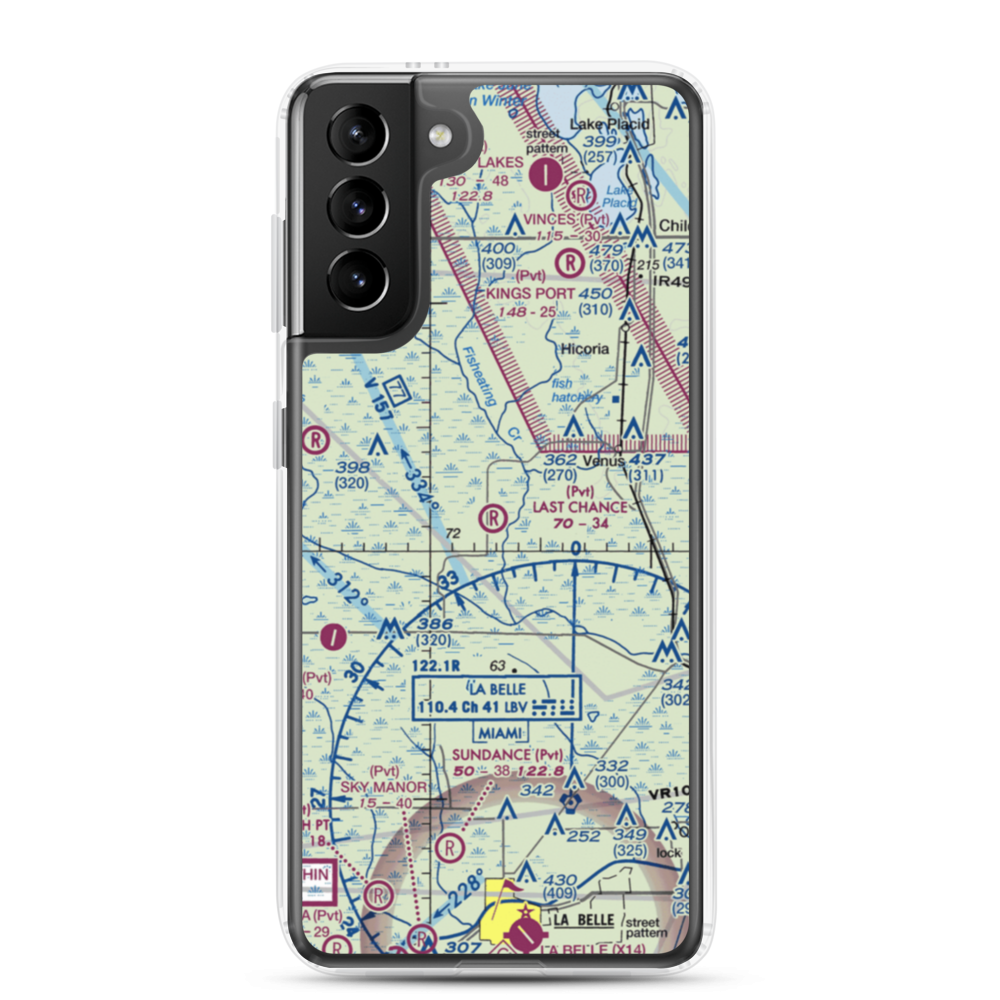 Last Chance Ranch Airport (3FD0) VFR Sectional Samsung Case Samsung Galaxy S21 Plus model shown