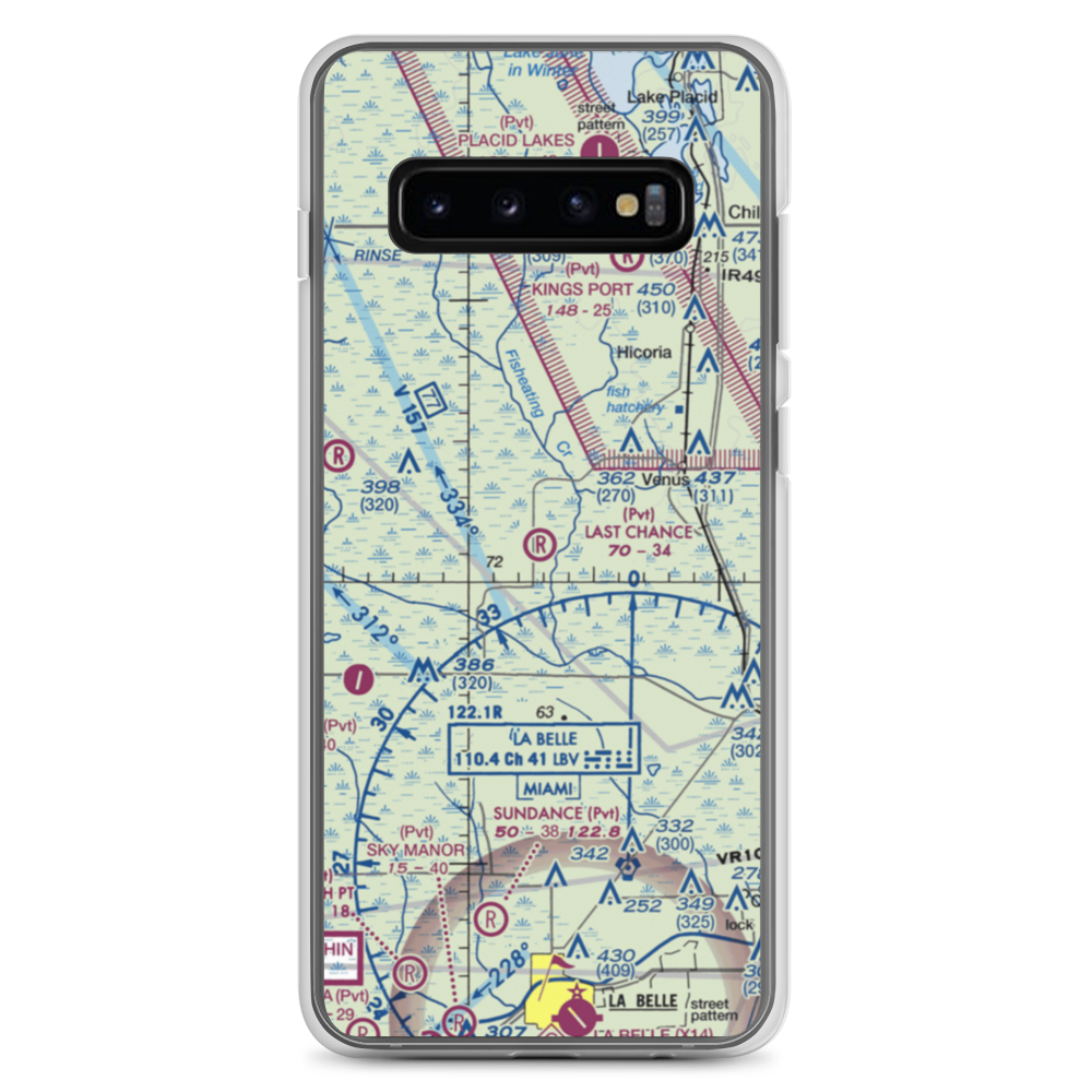 Last Chance Ranch Airport (3FD0) VFR Sectional Samsung Case Samsung Galaxy S10+ model shown