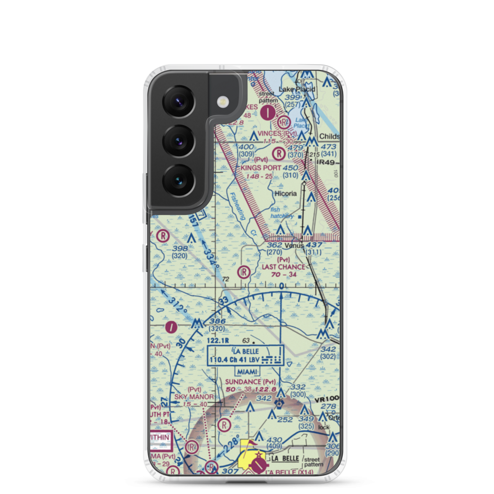 Last Chance Ranch Airport (3FD0) VFR Sectional Samsung Case Samsung Galaxy S22 model shown