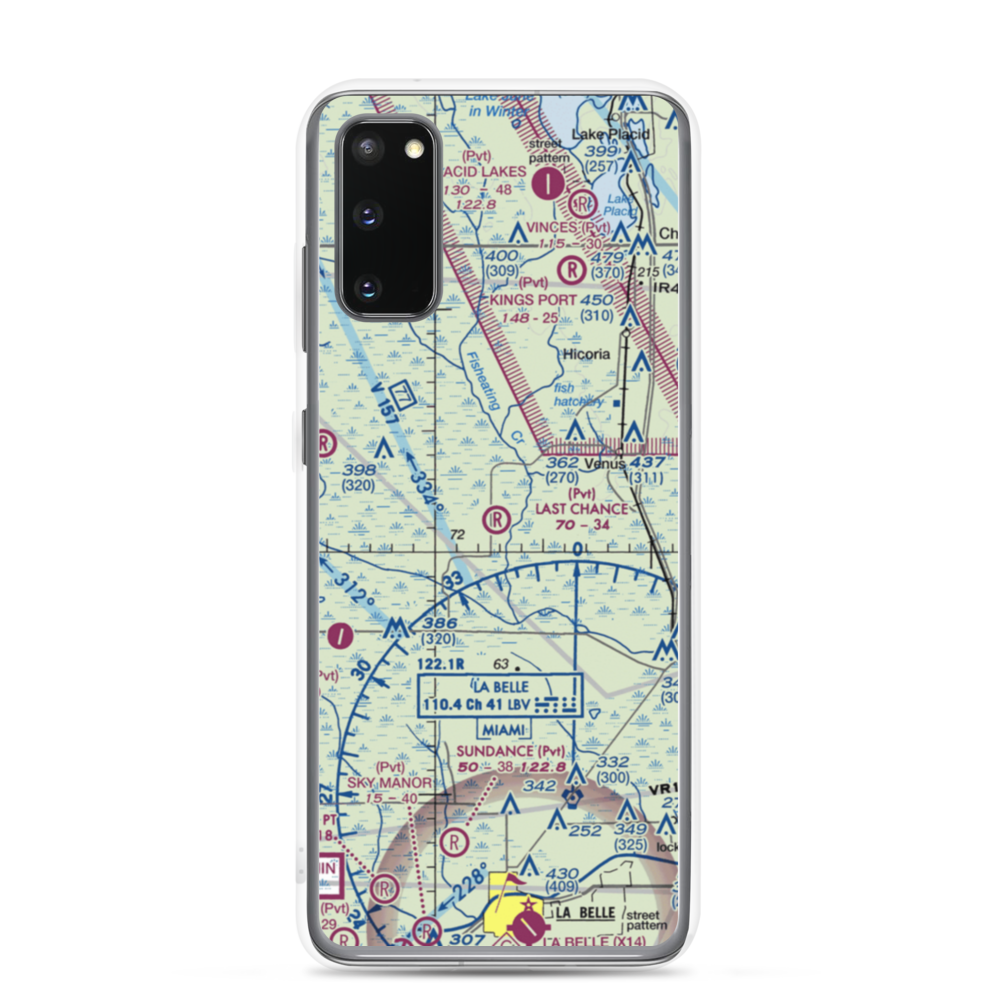 Last Chance Ranch Airport (3FD0) VFR Sectional Samsung Case Samsung Galaxy S20 model shown