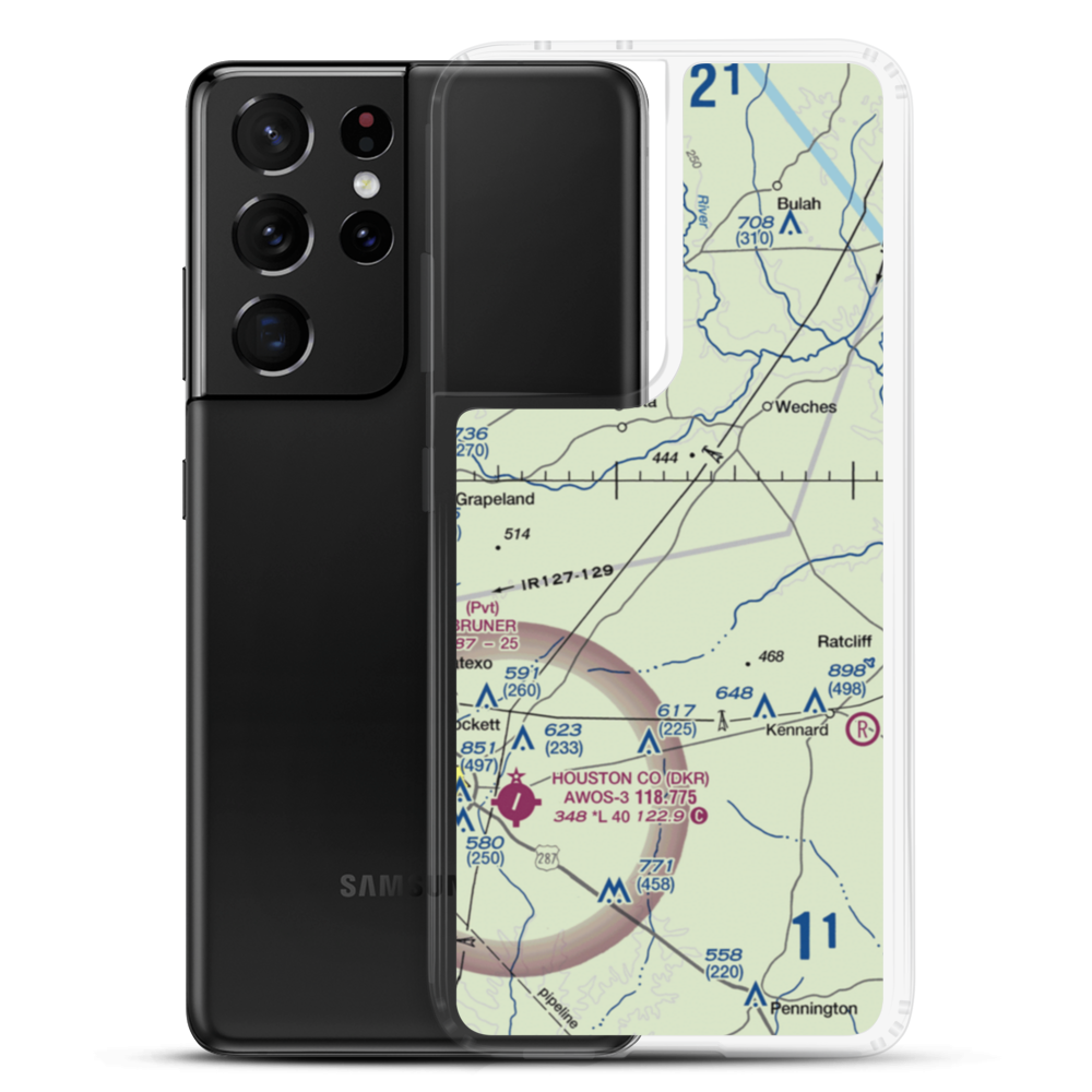 Last Resort Airport (1TA4) VFR Sectional Samsung Case Samsung Galaxy S21 Ultra model shown