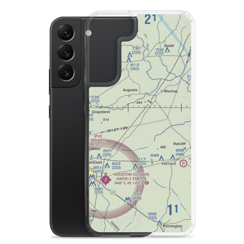 Last Resort Airport (1TA4) VFR Sectional Samsung Case Samsung Galaxy S22 Plus model shown