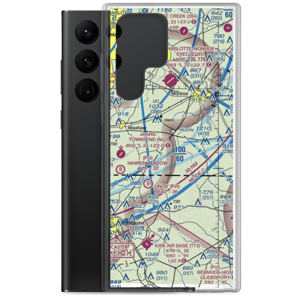 Lathan Strip (5NC2) VFR Sectional Samsung Case Samsung Galaxy S22 Ultra model shown