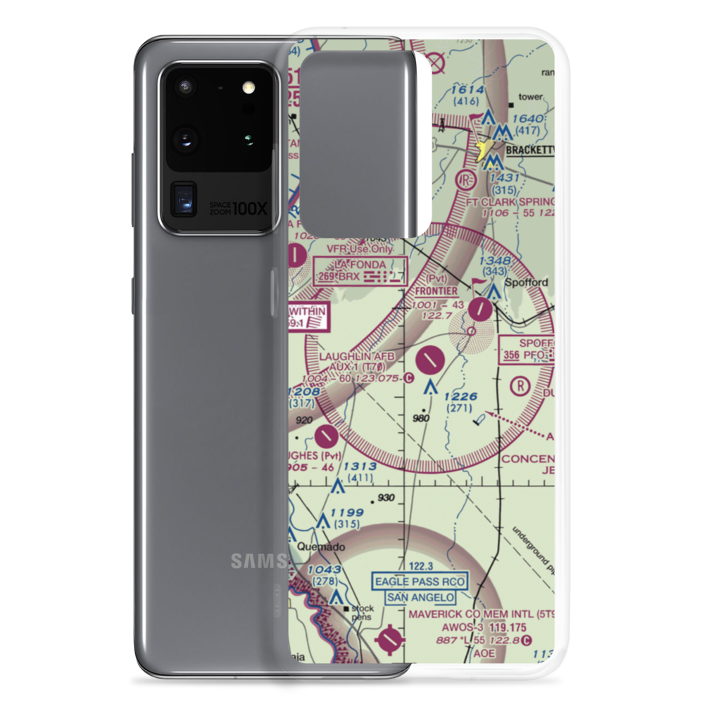 Laughlin Air Force Base Auxiliary Nr 1 Airport (T70) VFR Sectional Samsung Case Samsung Galaxy S20 Ultra model shown
