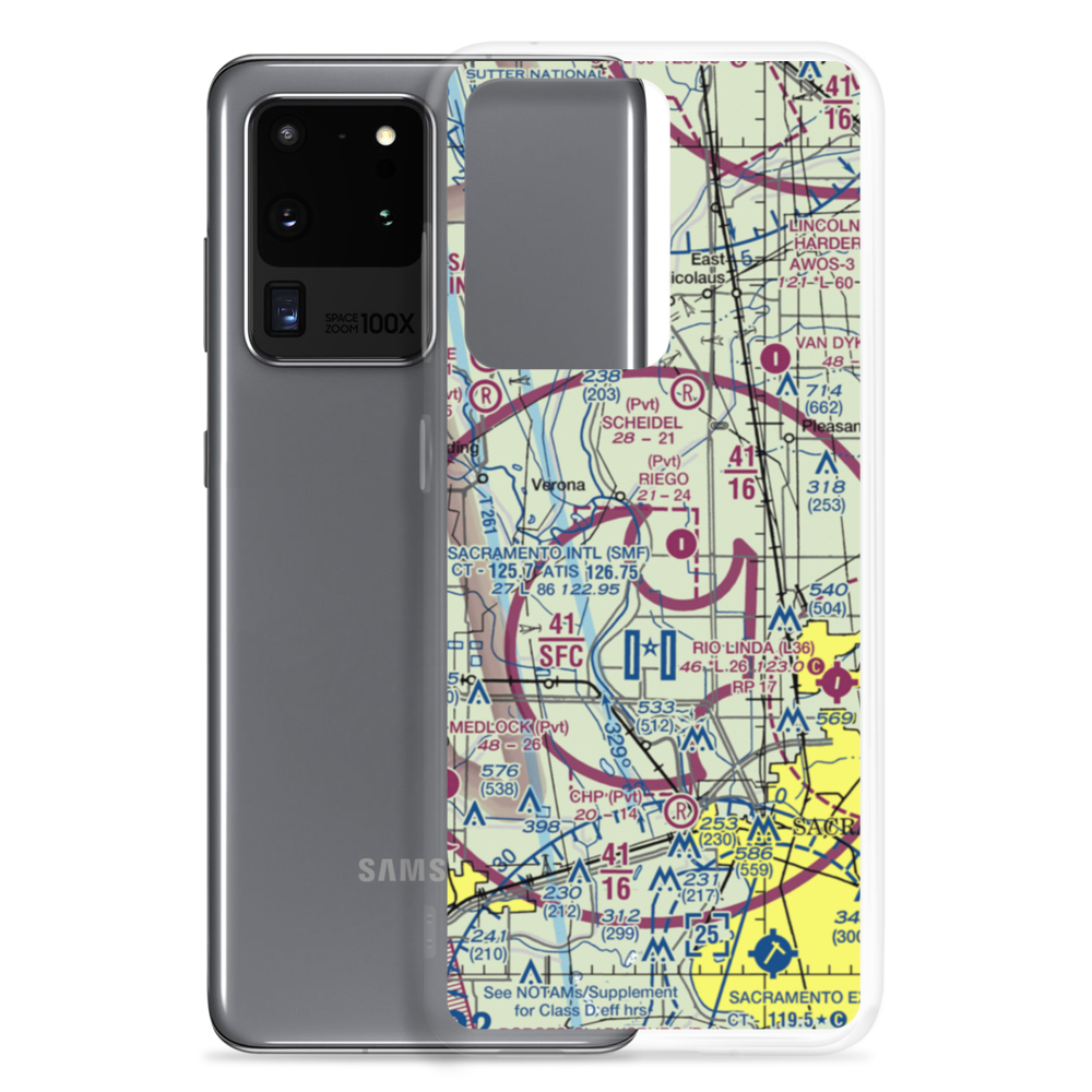 Lauppes Strip (CA22) VFR Sectional Samsung Case Samsung Galaxy S20 Ultra model shown