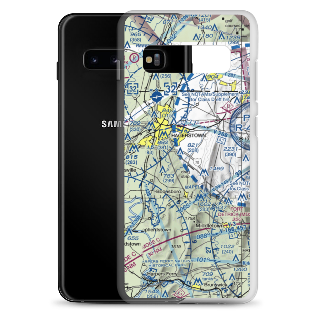 Laura's Landing Airport (22MD) VFR Sectional Samsung Case Samsung Galaxy S10+ model shown
