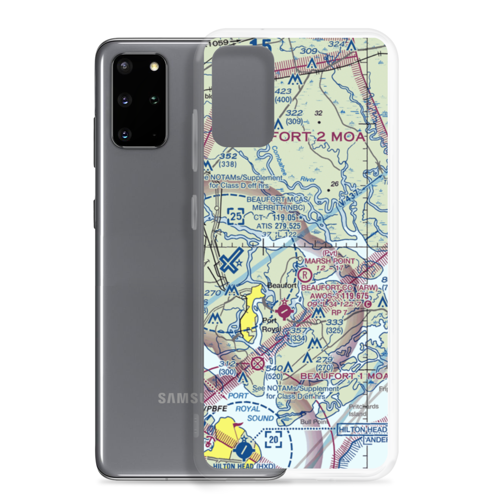 Laurel Hill Plantation Airport (SC05) VFR Sectional Samsung Case Samsung Galaxy S20 Plus model shown