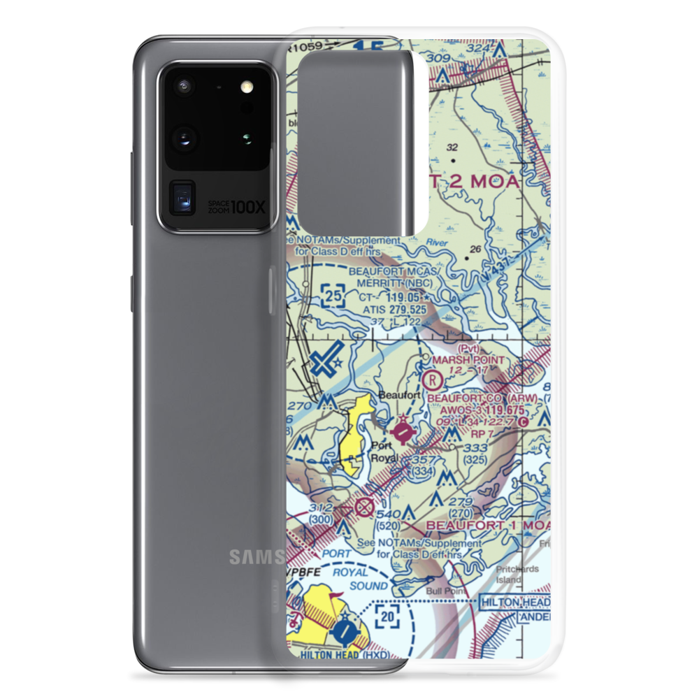 Laurel Hill Plantation Airport (SC05) VFR Sectional Samsung Case Samsung Galaxy S20 Ultra model shown