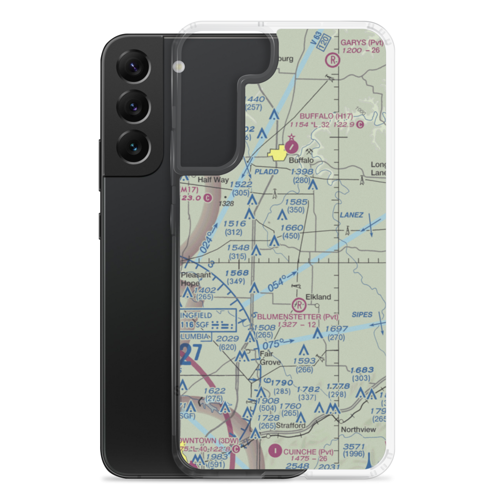 Laurie's Landing Airport (US-0104) VFR Sectional Samsung Case Samsung Galaxy S22 Plus model shown