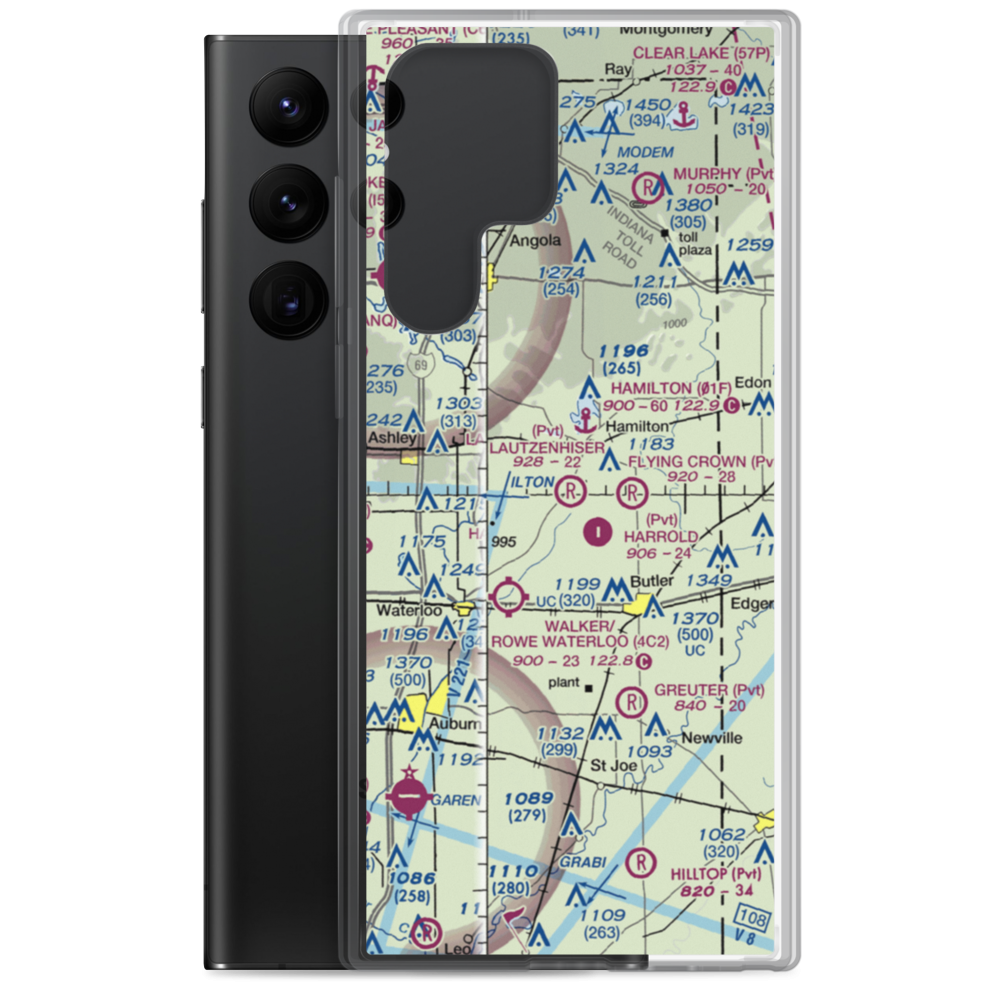 Lautzenhiser Airpark (IN83) VFR Sectional Samsung Case Samsung Galaxy S22 Ultra model shown