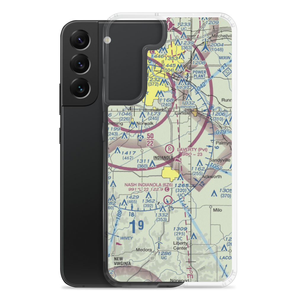 Laverty Field (IA41) VFR Sectional Samsung Case Samsung Galaxy S22 Plus model shown