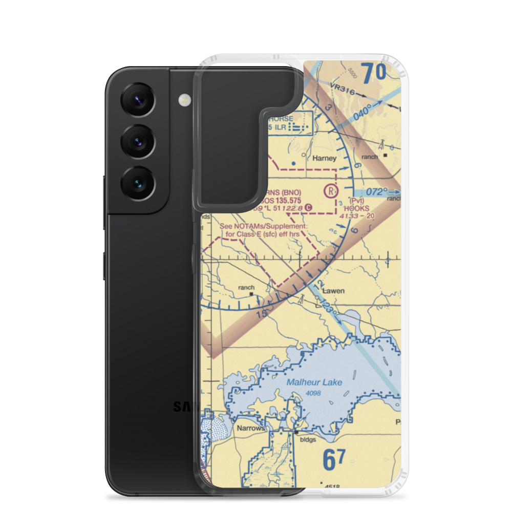 Lawen Strip (OG18) VFR Sectional Samsung Case Samsung Galaxy S22 model shown
