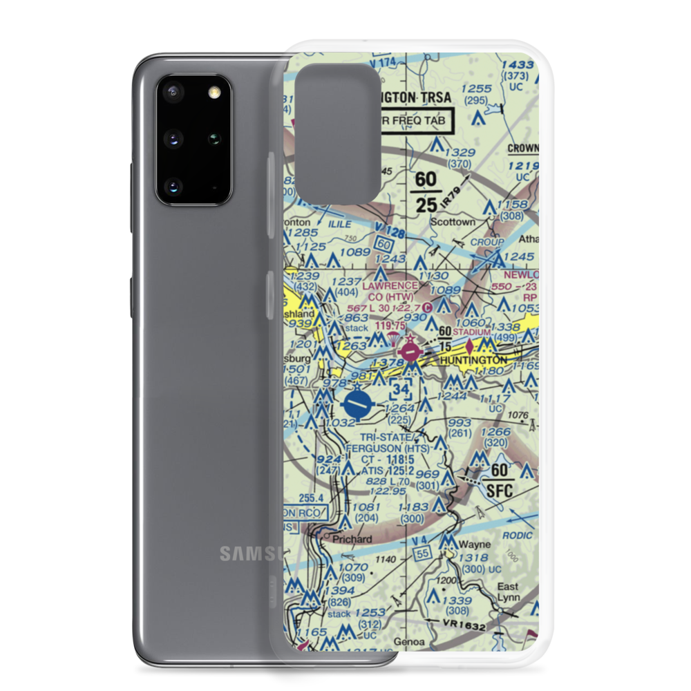 Lawrence County Airpark (HTW) VFR Sectional Samsung Case Samsung Galaxy S20 Plus model shown