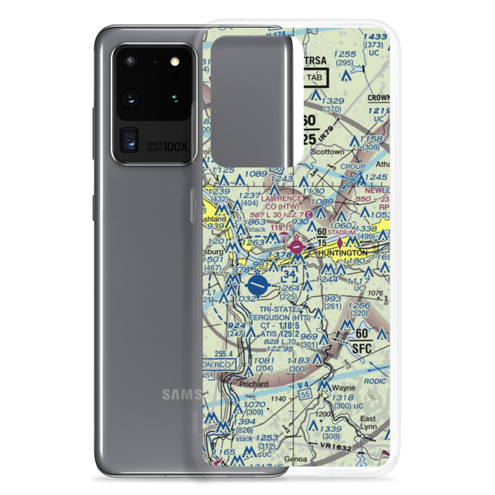 Lawrence County Airpark (HTW) VFR Sectional Samsung Case Samsung Galaxy S20 Ultra model shown