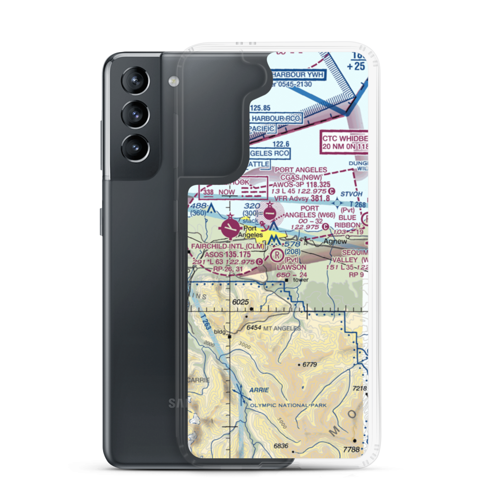 Lawson Airpark (WN21) VFR Sectional Samsung Case Samsung Galaxy S21 model shown