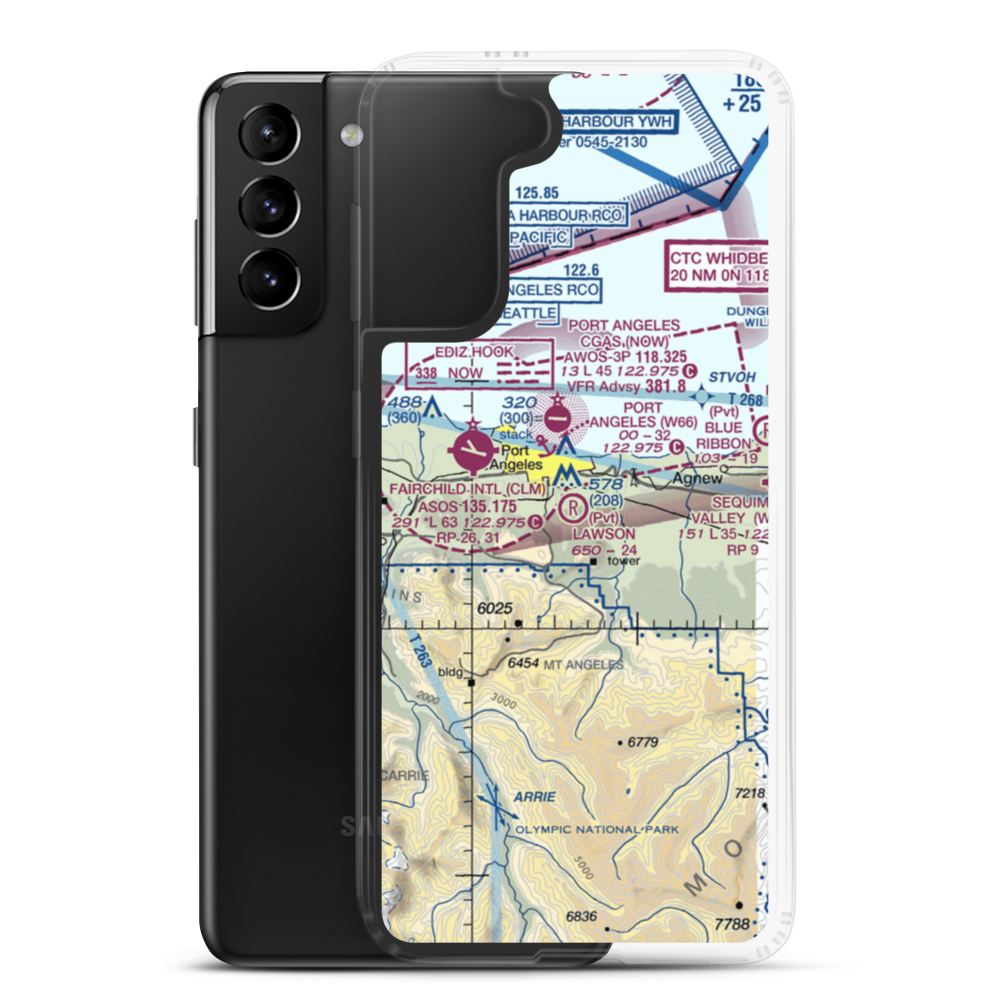 Lawson Airpark (WN21) VFR Sectional Samsung Case Samsung Galaxy S21 Plus model shown