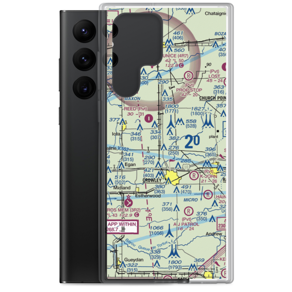 Lawson Field (99LA) VFR Sectional Samsung Case Samsung Galaxy S22 Ultra model shown