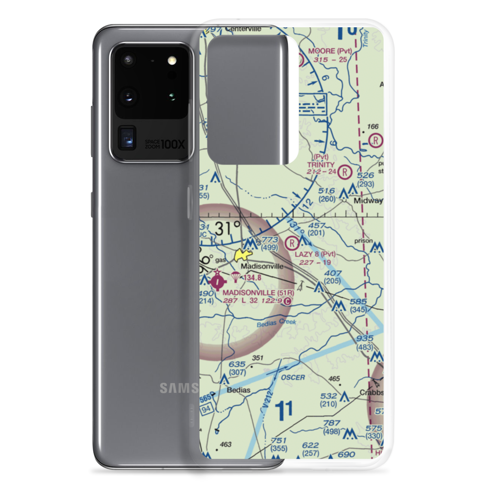 Lazy 8 Flying Ranch Airport (TT20) VFR Sectional Samsung Case Samsung Galaxy S20 Ultra model shown