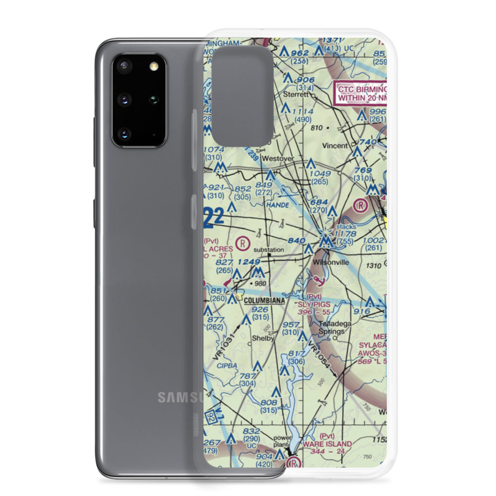 Lazy Eight Airpark Llc Airport (AL17) VFR Sectional Samsung Case Samsung Galaxy S20 Plus model shown