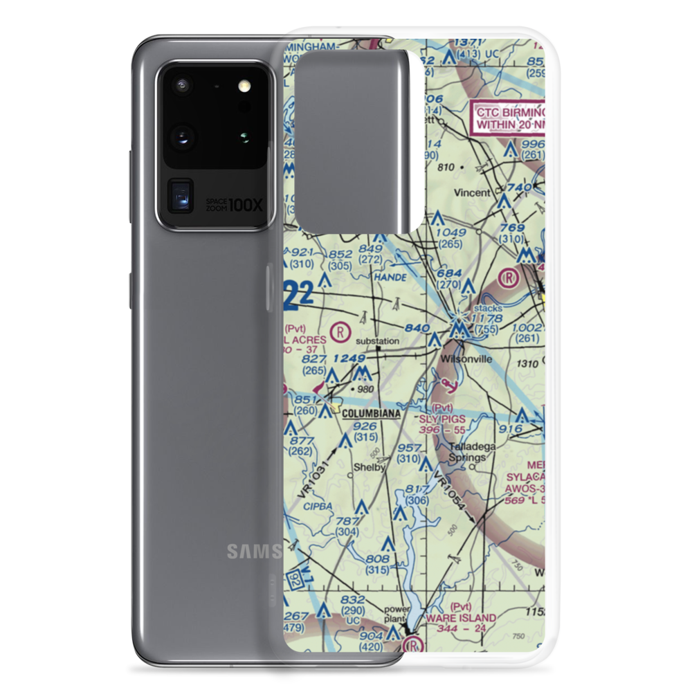 Lazy Eight Airpark Llc Airport (AL17) VFR Sectional Samsung Case Samsung Galaxy S20 Ultra model shown