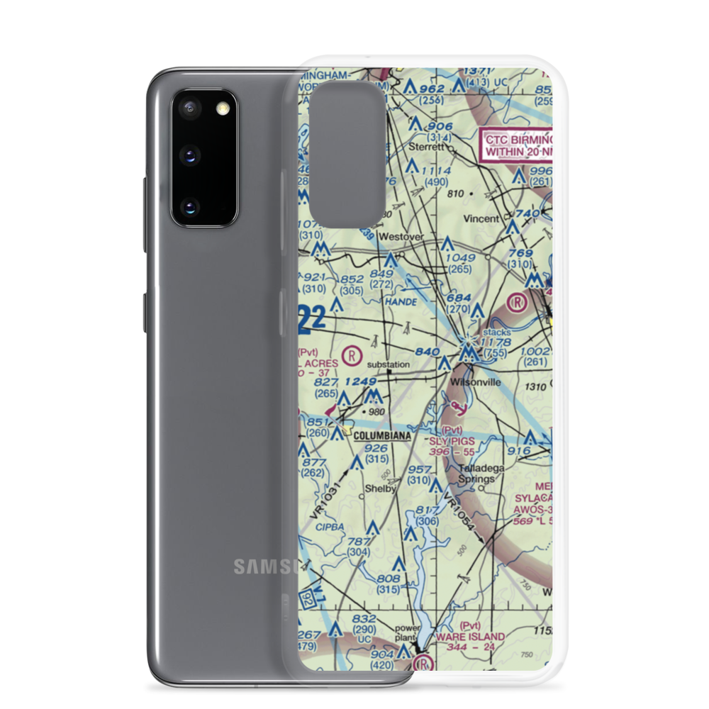 Lazy Eight Airpark Llc Airport (AL17) VFR Sectional Samsung Case Samsung Galaxy S20 model shown