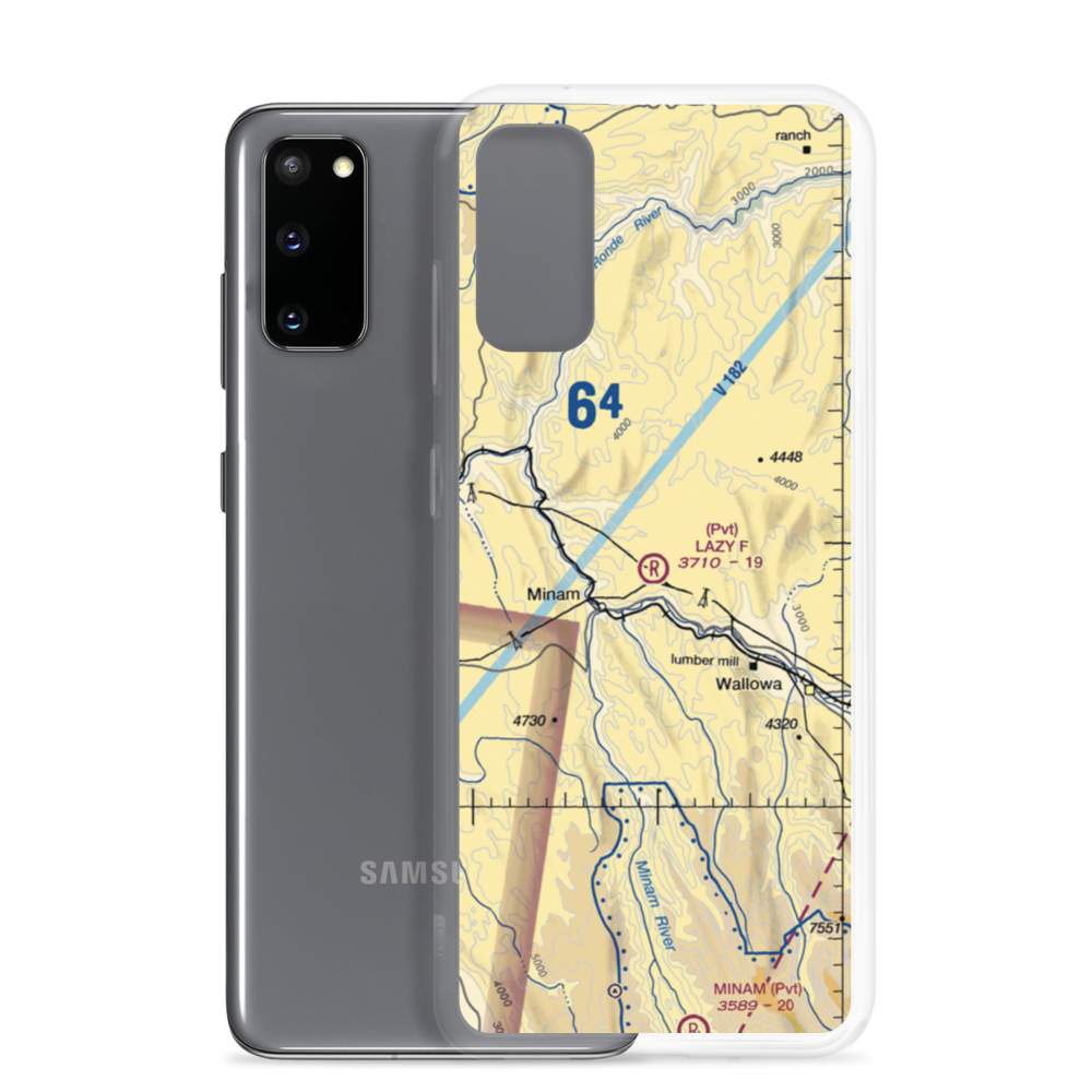Lazy F Ranch Airport (99OR) VFR Sectional Samsung Case Samsung Galaxy S20 model shown