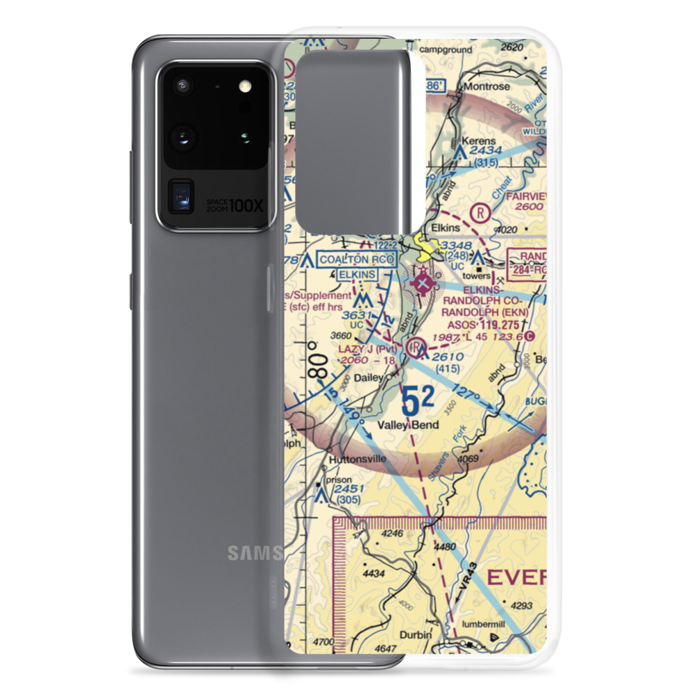 Lazy J. Aerodrome (00WV) VFR Sectional Samsung Case Samsung Galaxy S20 Ultra model shown