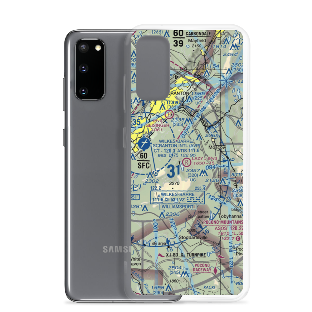 Lazy J. Ranch Airport (PS82) VFR Sectional Samsung Case Samsung Galaxy S20 model shown