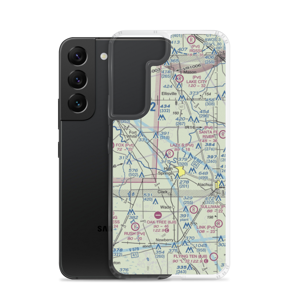 Lazy S Farm Airport (7FL7) VFR Sectional Samsung Case Samsung Galaxy S22 model shown