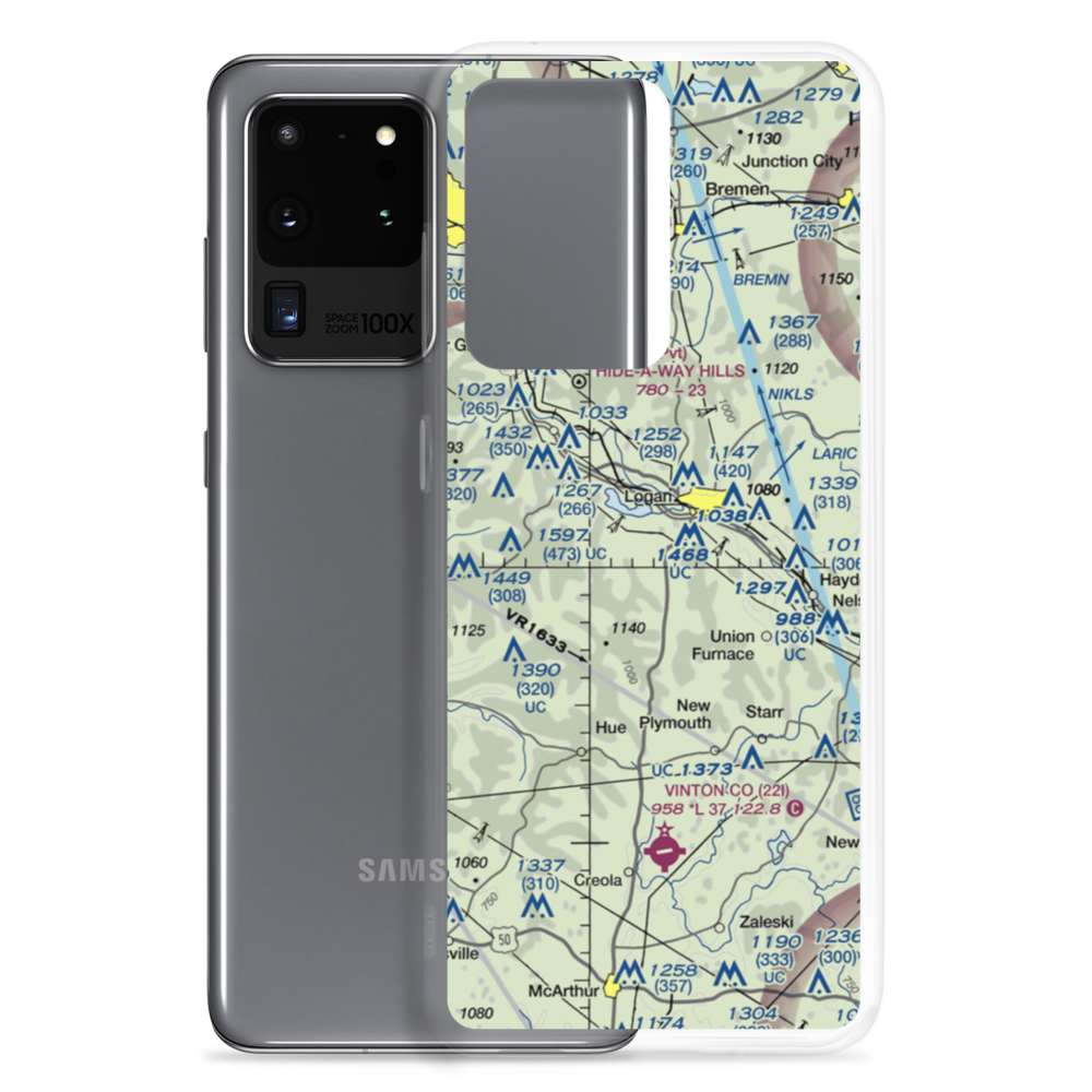 Lazy-W Airport (OI01) VFR Sectional Samsung Case Samsung Galaxy S20 Ultra model shown