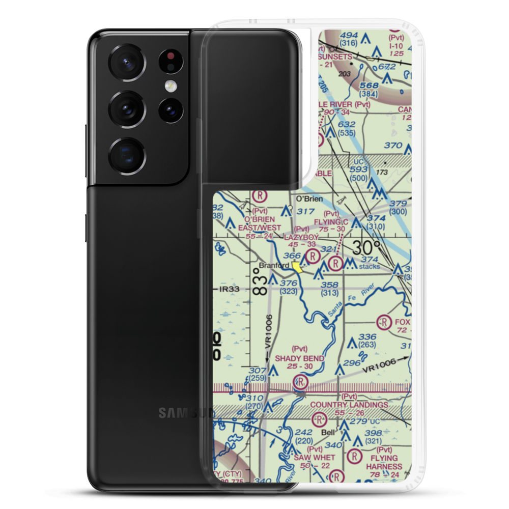 Lazyboy Airport (2FD0) VFR Sectional Samsung Case Samsung Galaxy S21 Ultra model shown