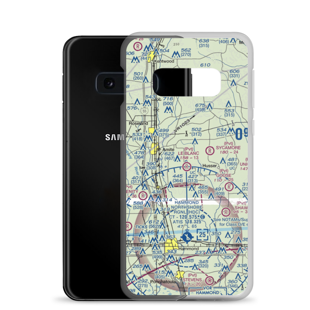Le Blanc Field (LS86) VFR Sectional Samsung Case Samsung Galaxy S10e model shown