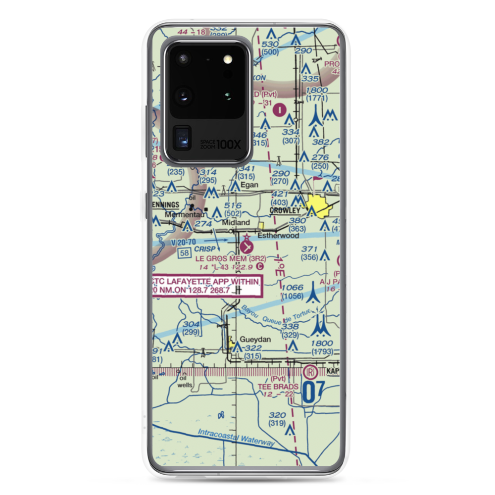 Le Gros Memorial Airport (3R2) VFR Sectional Samsung Case Samsung Galaxy S20 Ultra model shown