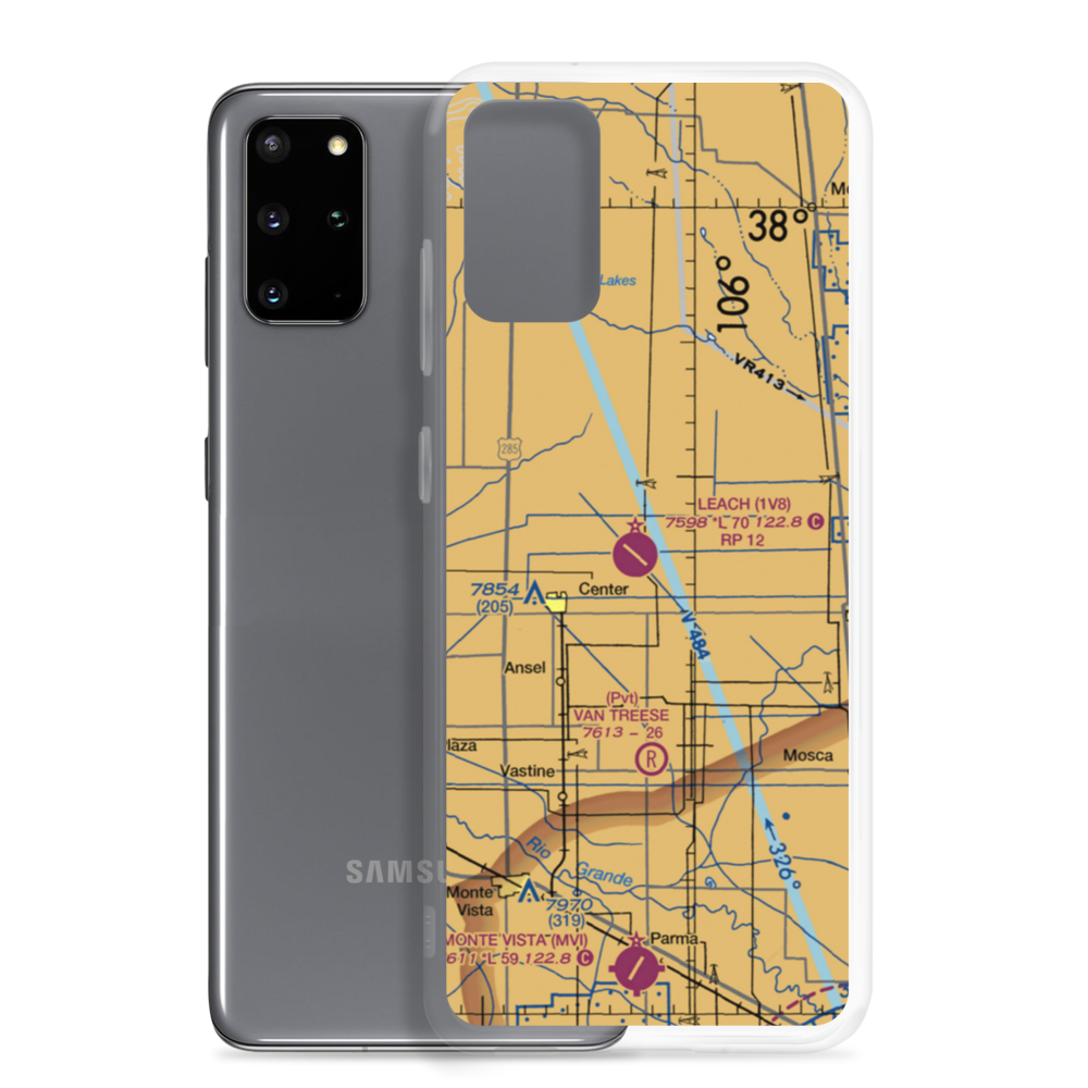 Leach Airport (1V8) VFR Sectional Samsung Case Samsung Galaxy S20 Plus model shown