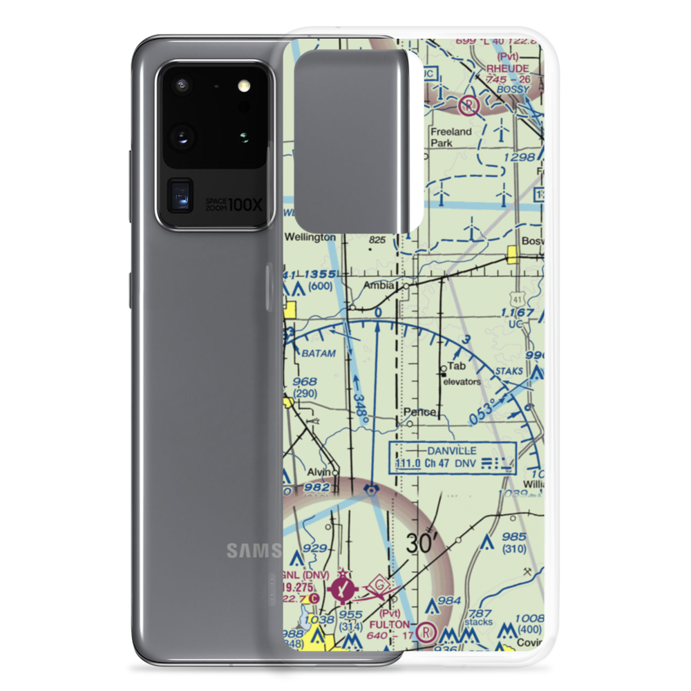 Leak Airport (85IN) VFR Sectional Samsung Case Samsung Galaxy S20 Ultra model shown