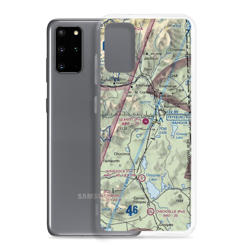 Leavitt Airport (NH38) VFR Sectional Samsung Case Samsung Galaxy S20 Plus model shown