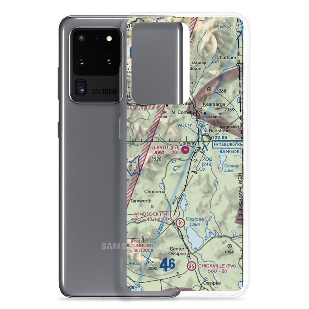 Leavitt Airport (NH38) VFR Sectional Samsung Case Samsung Galaxy S20 Ultra model shown