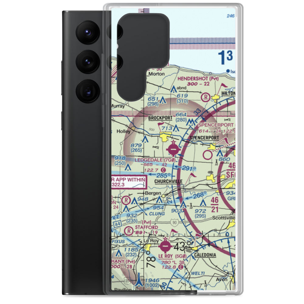 Ledgedale Airpark (7G0) VFR Sectional Samsung Case Samsung Galaxy S22 Ultra model shown